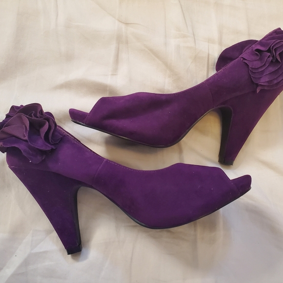 Quipid Purple Peep Toe Heel - Picture 4 of 4